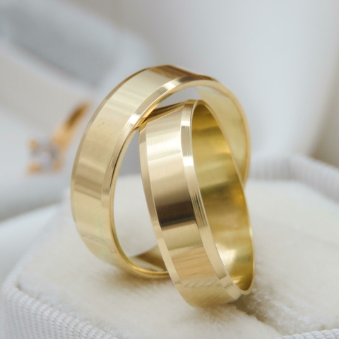 Alianças Lovely Ouro 10k 5mm - comprar online