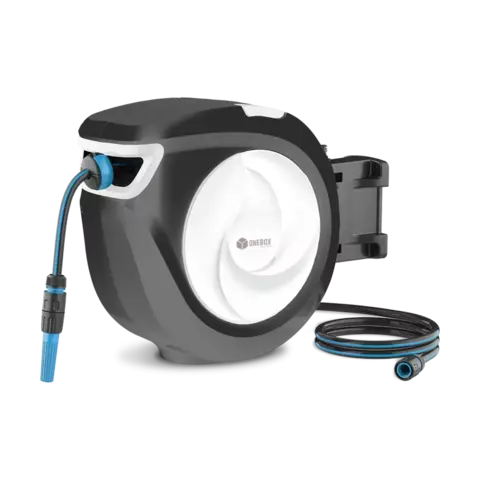 SOPORTE ENRROLLADOR ONEBOX OB-MRA30 PORTA MANGUERA AUTOMATICO - comprar online
