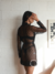 Robe Poderosa (tule coração vazado) - Preto - comprar online
