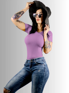 SET DE 2 BLUSAS PLAYERA DE MUJER CANALÉ STRETCH