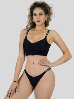 Coordinado de Lencería Mujer Brasier y Calzón Cómodo Casual Juego de Ropa Interior Dama - comprar en línea