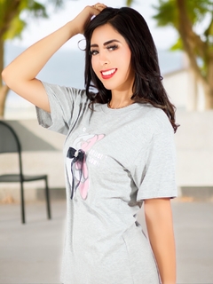 Playera Oversize de Mujer con Detalle en Textura - MALABIS