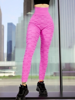 Imagen de SET DE 2 LEGGING DE DAMA TEXTURIZADO STRETCH MALLAS DEPORTIVAS MALLONES DE MUJER