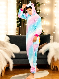 Pijama Mameluco Adultos Y Niño Tela Polar Fleece de Invierno Pijamas Familiares en internet
