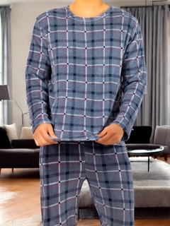 Pijama De Hombre Afelpada de Pantalón y Sudadera Tela Polar Fleece Suave y Ligera - comprar en línea