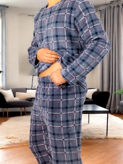 Pijama De Hombre Afelpada de Pantalón y Sudadera Tela Polar Fleece Suave y Ligera en internet