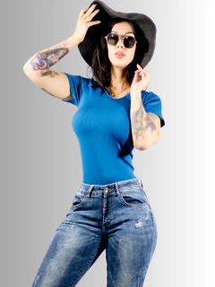 SET DE 2 BLUSAS PLAYERA DE MUJER CANALÉ STRETCH