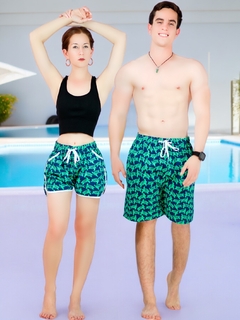 Set Shorts En Pareja De Trajes De Baño Hombre y Mujer 2 piezas - tienda en línea