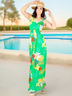 Imagen de Vestido Largo de Mujer Stretch de Estampados Primaverales