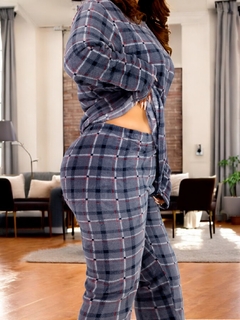Pijama Afelpada para Mujer Polar Pantalón Sudadera Tallas Extras