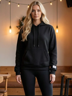 Sudadera Hoodie para Mujer con Capucha y Bolsa Frontal | Tela Stretch Suave y Cómoda | Casual para Diario - comprar en línea