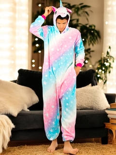 Pijama Mameluco Adultos Y Niño Tela Polar Fleece de Invierno Pijamas Familiares