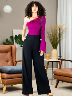 Blusa Mujer Elegante Una Manga Fiesta Oficina Estilo - comprar en línea