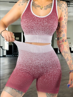 Conjunto de Mujer Deportivo/Casual 2 PIEZAS Short y Blusa Stretch, Comodidad y Estilo - comprar en línea