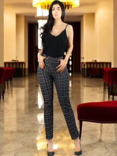 Jeggings de Mujer a Cuadros, Pantalones Tipo Leggings