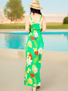 Vestido Largo de Mujer Stretch de Estampados Primaverales