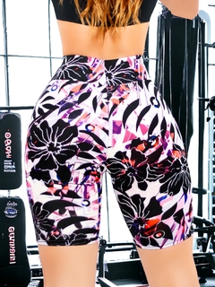 SHORT DE MUJER BIKER DEPORTIVO ESTAMPADO DE TALLE ALTO en internet