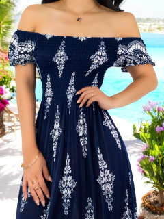 Imagen de Vestido Maxi Casual Mujer Largo Cómodo Estilo Boho