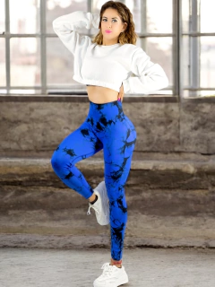 Imagen de Leggings Deportivos Tie-Dye Mujer para Yoga y Gym: Comodidad y Estilo