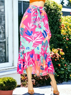 Falda Corte De Sirena Con Volantes, Elegante o Casual Falda Lápiz De Cintura Alta - tienda en línea