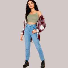 Set 2 Tops Mujer Deportivo O Casual Blusa Croptop Tirantes en internet