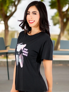 Imagen de Playera Oversize de Mujer con Detalle en Textura