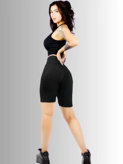 SHORT BIKER MALABIS CON DETALLES DE MALLA Y BOLSAS LATERALES - comprar en línea