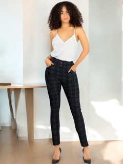 Leggings Elegantes Jegging Mujer a Cuadros Stretch Looks Formal y Casual Mayón y Mallones en internet