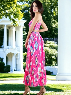 VESTIDO DE MUJER LARGO CON ESTAMPADOS