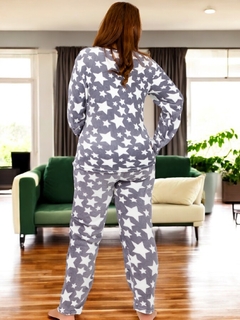 Pijama Afelpada para Mujer Polar Pantalón Sudadera Tallas Extras - MALABIS