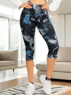 Imagen de Set 2 Capris de Mujer Stretch de Diseños Estampados Legging corto