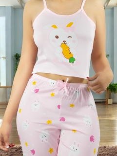 SET DE PIJAMA DE MUJER A JUEGO PANTALON Y BLUSA ESTAMPADO - comprar en línea