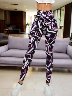 Imagen de LEGGINS DE MUJER DE LICRA DEPORTIVO O CASUAL DE ESTAMPADOS STRETCH
