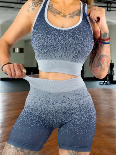 Imagen de Conjunto de Mujer Deportivo/Casual 2 PIEZAS Short y Blusa Stretch, Comodidad y Estilo