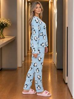 Pijama Navideña para Mujer Polar Fleece | Suave, Ligera y Cómoda | Unitalla S-L - MALABIS