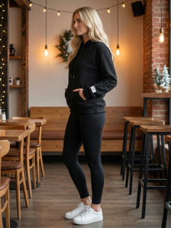 Imagen de Sudadera Hoodie para Mujer con Capucha y Bolsa Frontal | Tela Stretch Suave y Cómoda | Casual para Diario