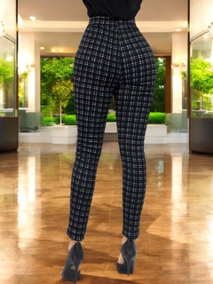 Leggins a Cuadros Jeggins Mujer Legging Pantalón Mallones Mayon Malla - tienda en línea