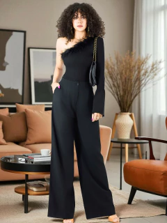 Blusa Mujer Elegante Una Manga Fiesta Oficina Estilo - comprar en línea