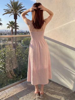 Vestido Midi Mujer Tirantes Ajustables | Cintura Alta Entallada | Falda Amplia Línea A - tienda en línea