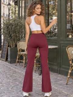 Legging Acampanado Mujer Cintura Alta | Stretch Moldea Figura Deportivo Casual - tienda en línea