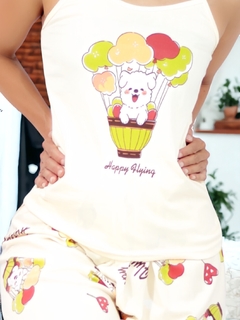 Imagen de SET PIJAMA DE MUJER DE PANTALON Y BLUSA ESTAMPADO