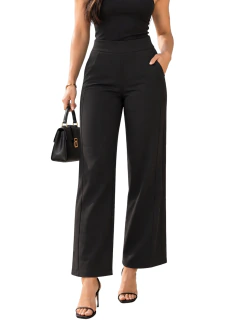 Pantalón de Tiro Alto para Mujer, Pierna Ancha y Corte Elegante, Casual Chic