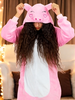 Pijama Mameluco Adultos Y Niño Tela Polar Fleece de Invierno Pijamas Familiares