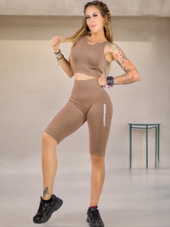 Conjunto deportivo en Set de Blusa y Short Mujer Push Up - tienda en línea