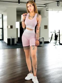 Imagen de Conjunto de Mujer Deportivo/Casual 2 PIEZAS Short y Blusa Stretch, Comodidad y Estilo