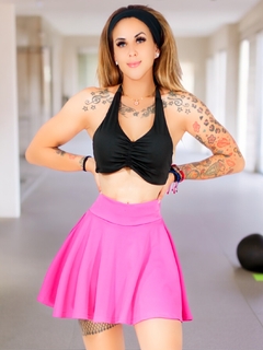 Falda Short de Mujer deportiva o casual con bolsillo interior para teléfono y banda de cintura ancha - comprar en línea