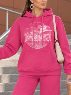 Imagen de Conjunto Casual de 2 Piezas para Mujer, Sudadera con Capucha y Pantalón Holgado, Estilo Casual