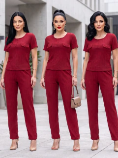 Conjunto 2 Piezas, Blusa Manga Corta y Pantalón Palazzo, Casual Elegante para Mujer en internet