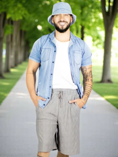 Short Hombre Casual Cintura Ajustable Detalles Texturizados Diseño Moderno en internet