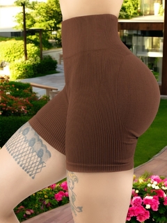 Shorts de Mujer Stretch Texturizado Push Up para Mujer Biker, Running, Gym y Entrenamiento Shores